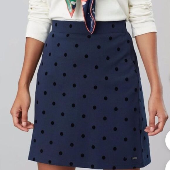 Joules Hatty Navyspot Polkadot Skirt! - Picture 3 of 12